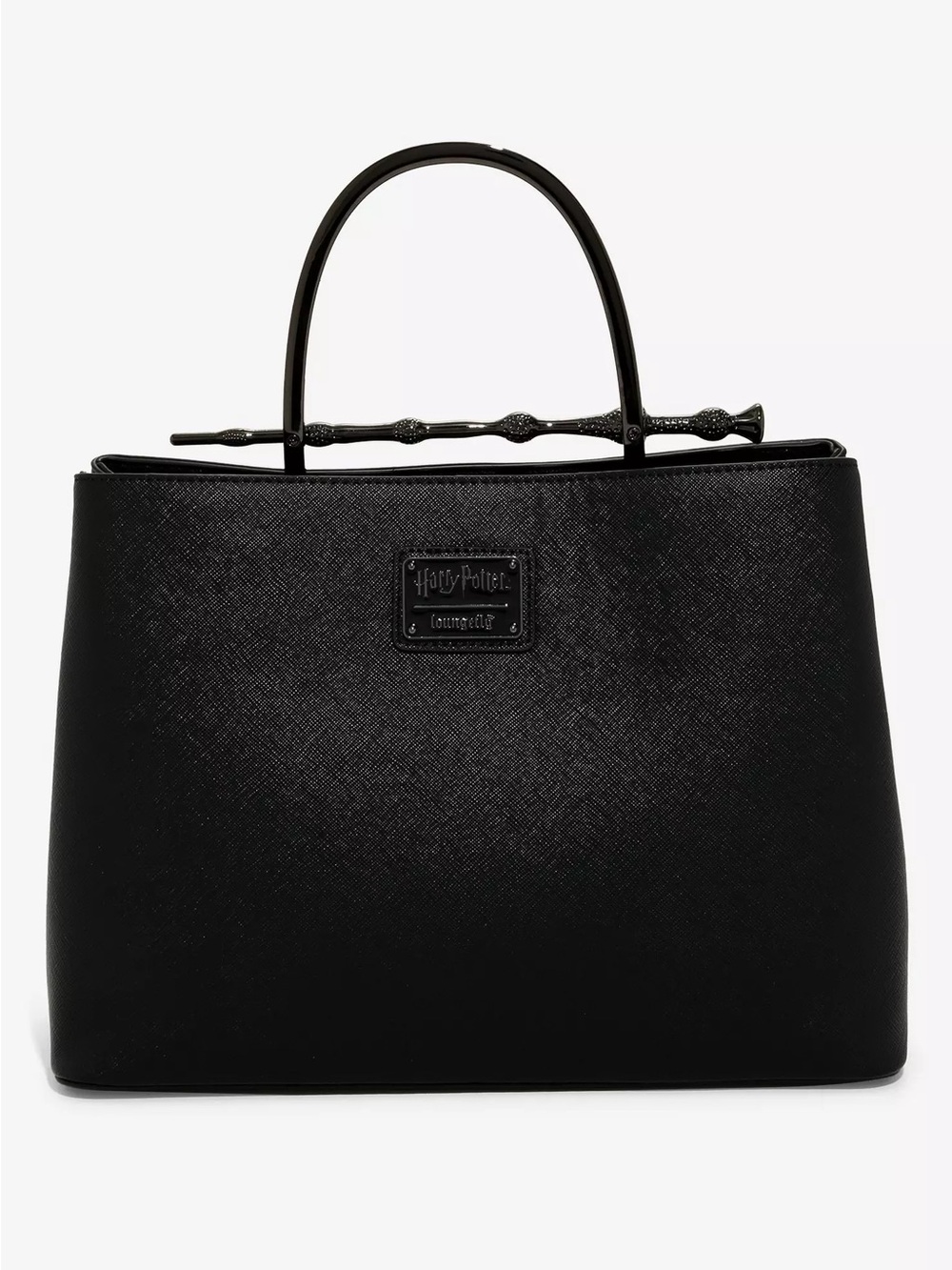 Loungefly Black Harry Potter Tote with Wand Accent